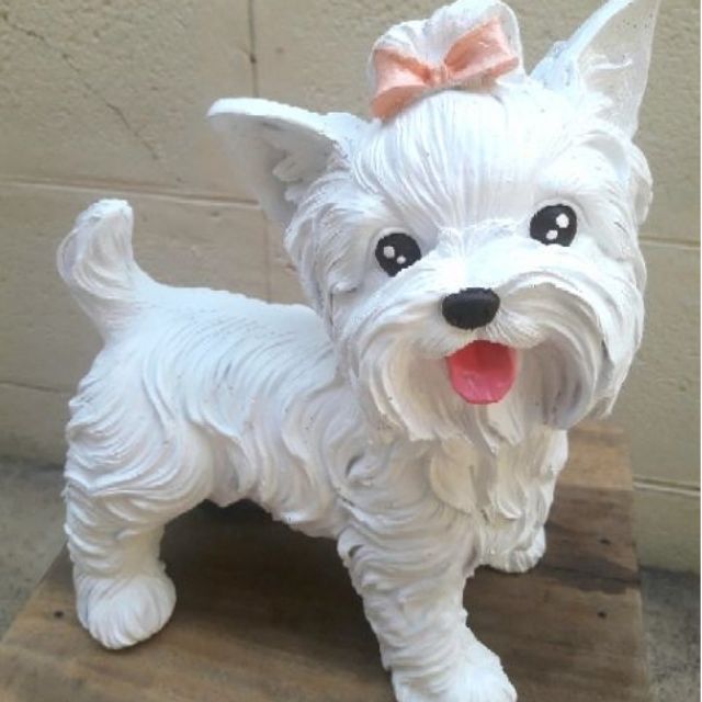 ตุ๊กตาแต่งสวน หมาน้อย..ยอร์คเชียร์