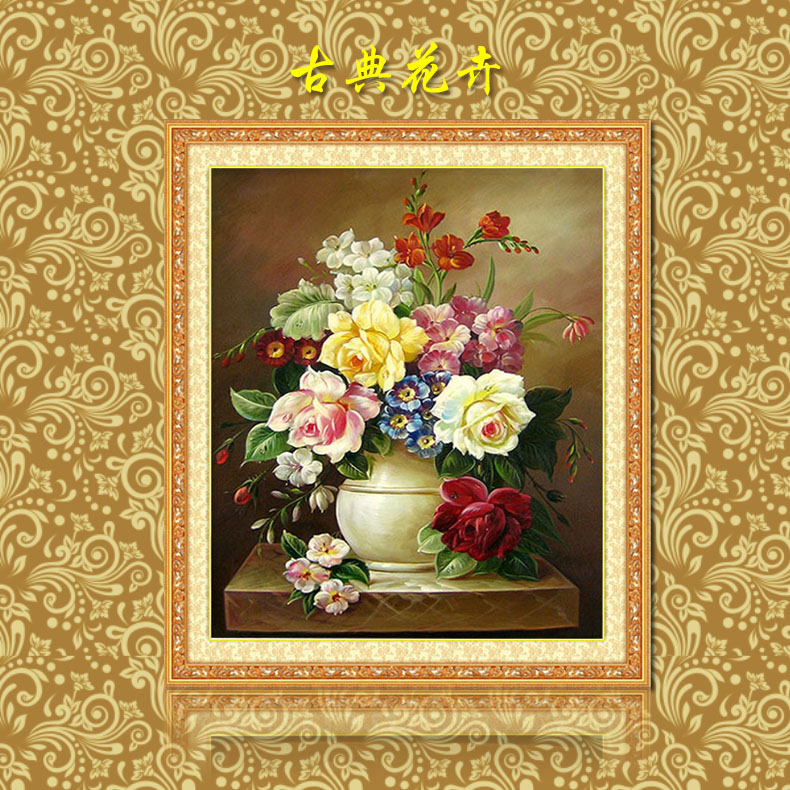 แจกันดอกไม้ครอสติสคริสตัล Diamond painting โมเสก ภาพติดเพชร งานฝีมือทำที่บ้าน DIY