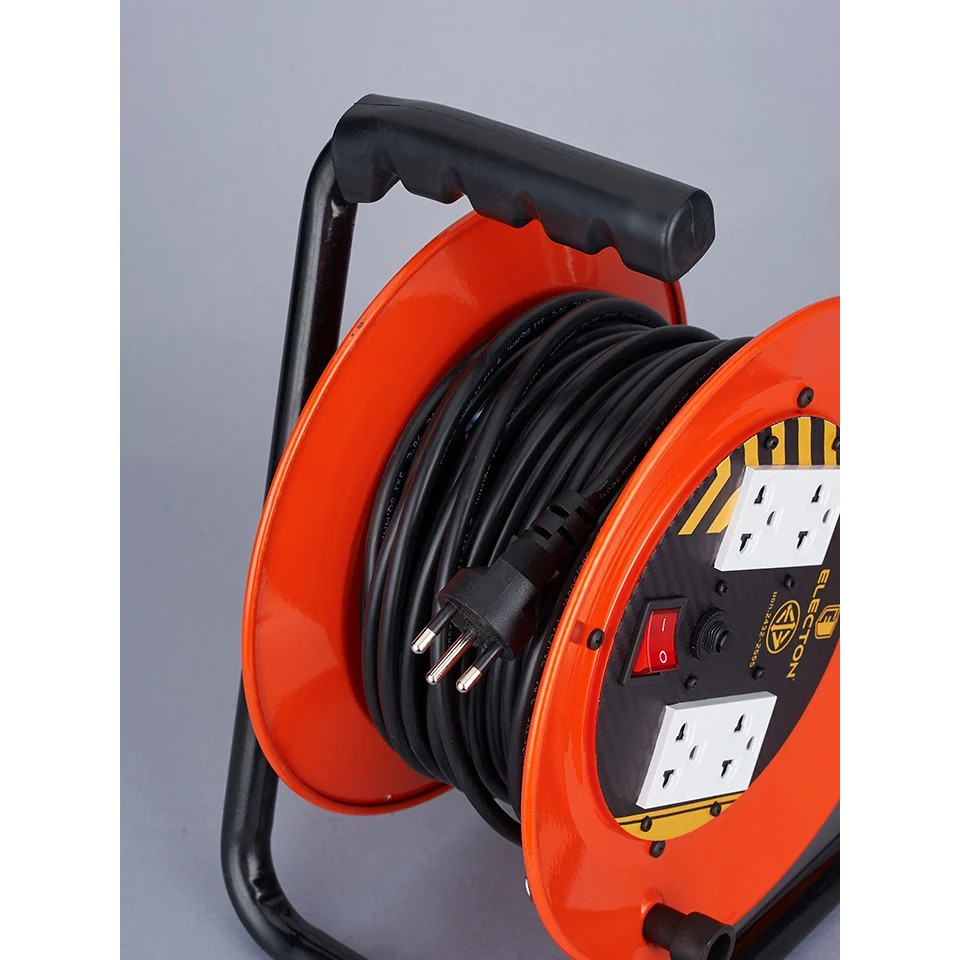 !!สินค้าขายดี!! ELECTON ล้อเก็บสายไฟ ELECTON Heavy Duty Metal Cable Reel