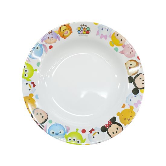 จานเมลามีนทรงลึก FLOWER WARE รุ่น M02 ขนาด 8 นิ้ว สีขาวพิมพ์ลาย เหมาะสำหรับใช้งานทั้งในบ้านและร้านอาหาร