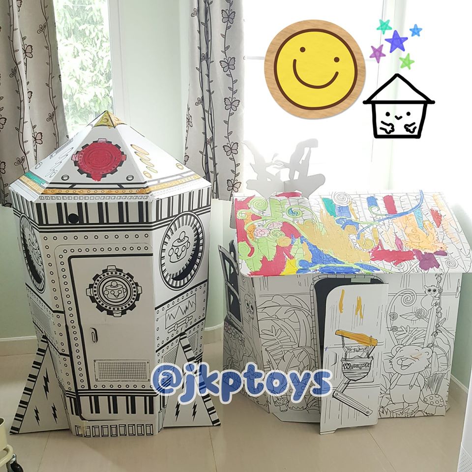 DIY.บ้านกระดาษระบายสี