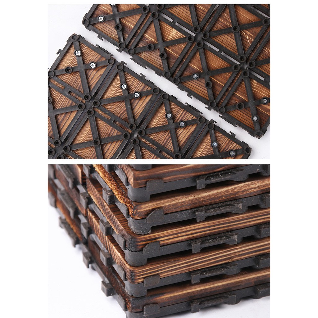 🏡 yhlovehome 🏡 แผ่นไม้ตกแต่งสวน แผ่นปูพื้น YF-1445