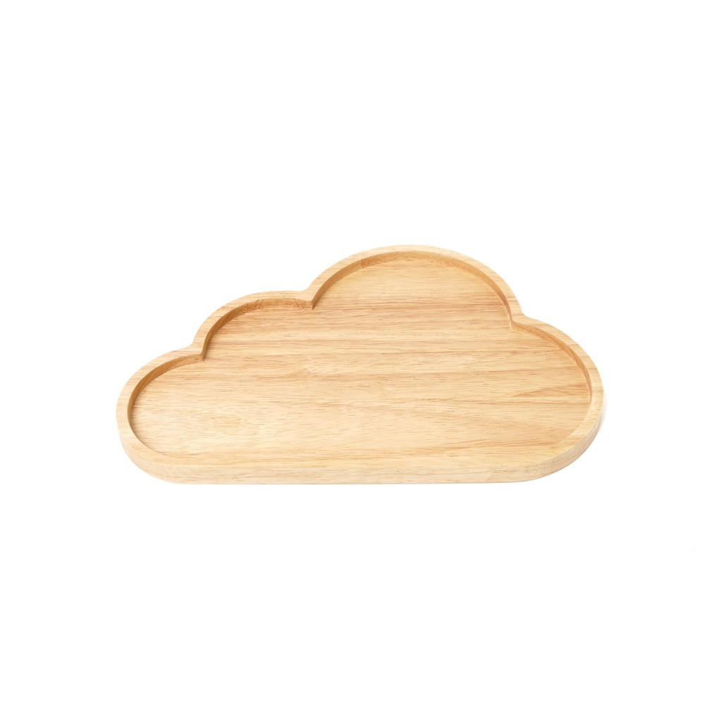 Mori No Naka ถาดไม้ จานไม้ รูปเมฆ KUMO PLATE จากไม้แท้