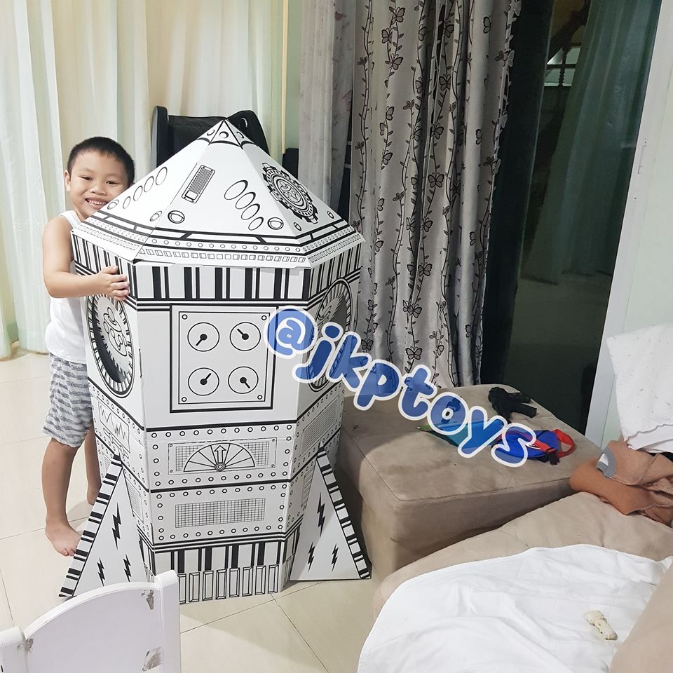 DIY.บ้านกระดาษระบายสี