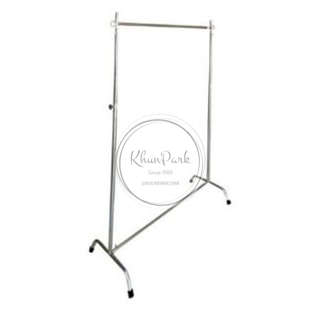 👕👖ราวตากผ้าโครเมี่ยม ราวชุบ ราวแขวนผ้า กว้าง 1ม. ปรับระดับสูง-ต่ำได้🏆 แข็งแรง ทนทาน kp99