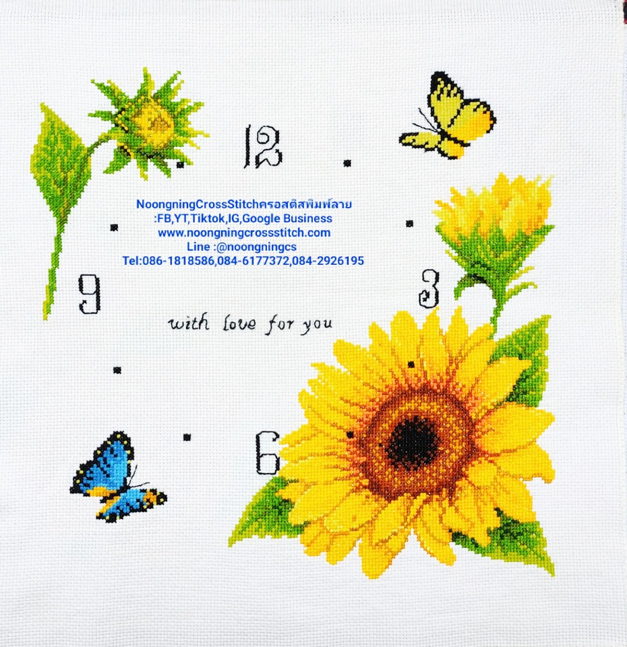 ครอสติชปักสำเร็จแล้วขนาด50*46ซม.ราคา1100บาทไม่รวมกรอบ