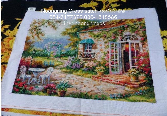 ตัวอักษรจีน ชุดปักครอสติช พิมพ์ลาย ครอสติสจีน งานฝีมือ DIY