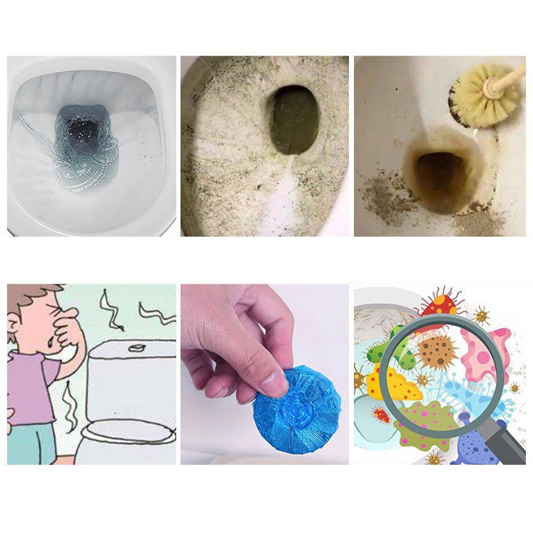 Hello H30122 ดับกลิ่นถังชักโครก น้องหมู น้องหมี ดับกลิ่นห้องน้ำ ชักโครก น้ำสีฟ้าระงับกลิ่นได้ดี