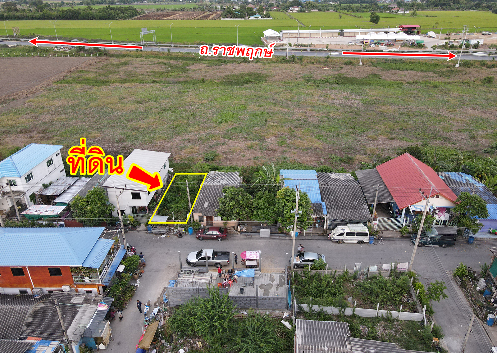 74283-ขายที่ดิน ซอยเคหะชุมชนวัดไพร่ฟ้า ถนนราชพฤกษ์ ปทุมธานี