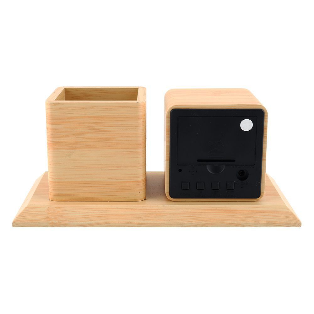 นาฬิกาตั้งโต๊ะ LED HOME LIVING STYLE PEN 18X10 ซม. สีเบจ นาฬิกา