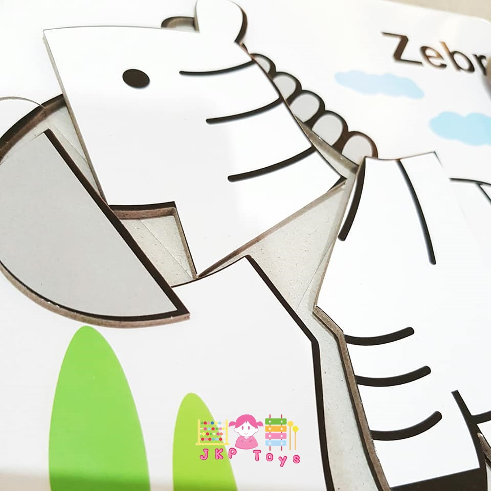 ชุดจิ๊กซอว์ระบายสีรูปสัตว์