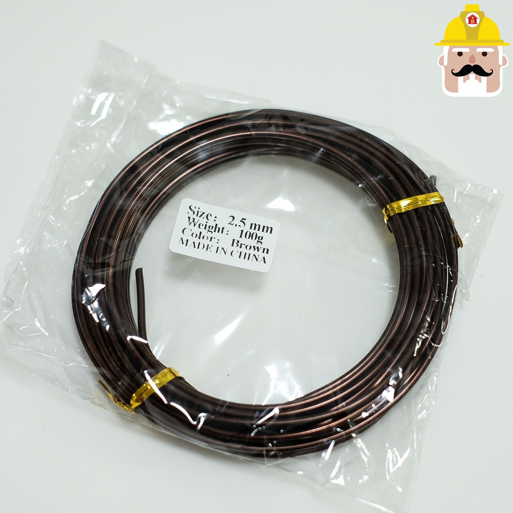 *พร้อมส่ง* ลวดดัดบอนไซ ขนาด100กรัม สีน้ำตาล อุปกรณ์บอนไซ อุปกรณ์ตกแต่งสวน ต้นไม้ฟอกอากาศ ต้นไม้มงคล ลวดบอนไซสีดำ