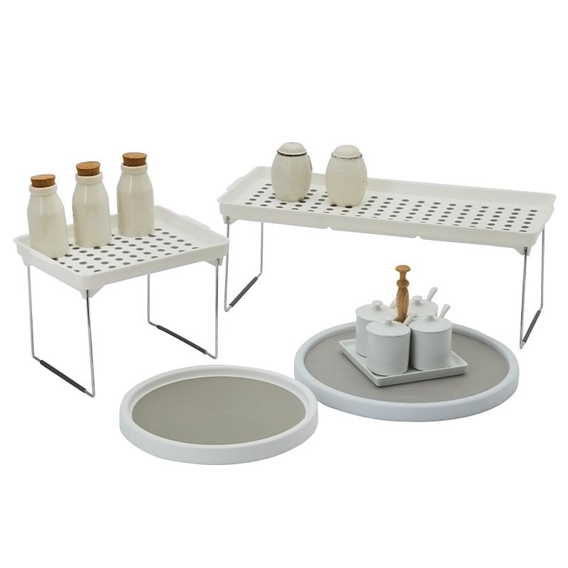 KASSA HOME ชั้นวางเครื่องปรุง (M) รุ่น SLIPPERY-88540 ขนาด 47.5 x 19.1 x 17.5 ซม. สีขาว