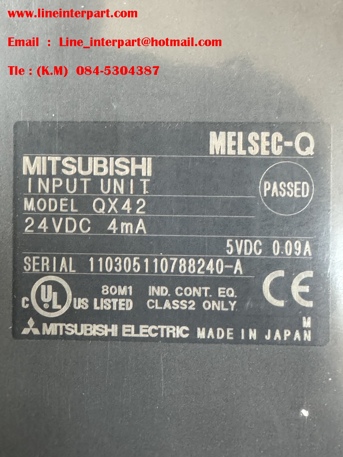 ขายPLC MITSUBISHI QX42