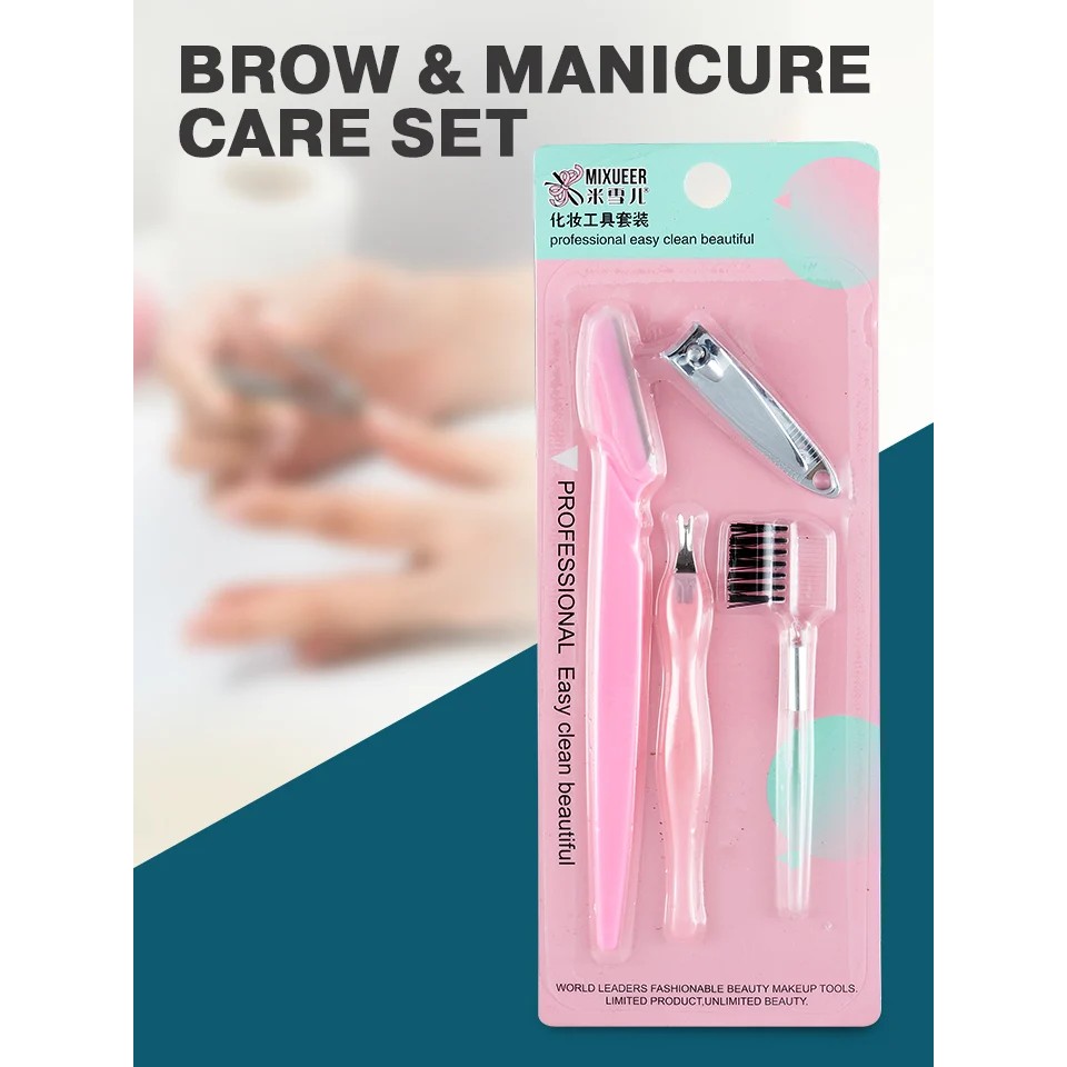 !!สินค้าขายดี!! ชุดอุปกรณ์ดูแลคิ้วและเล็บ Brow & Manicure Care Set