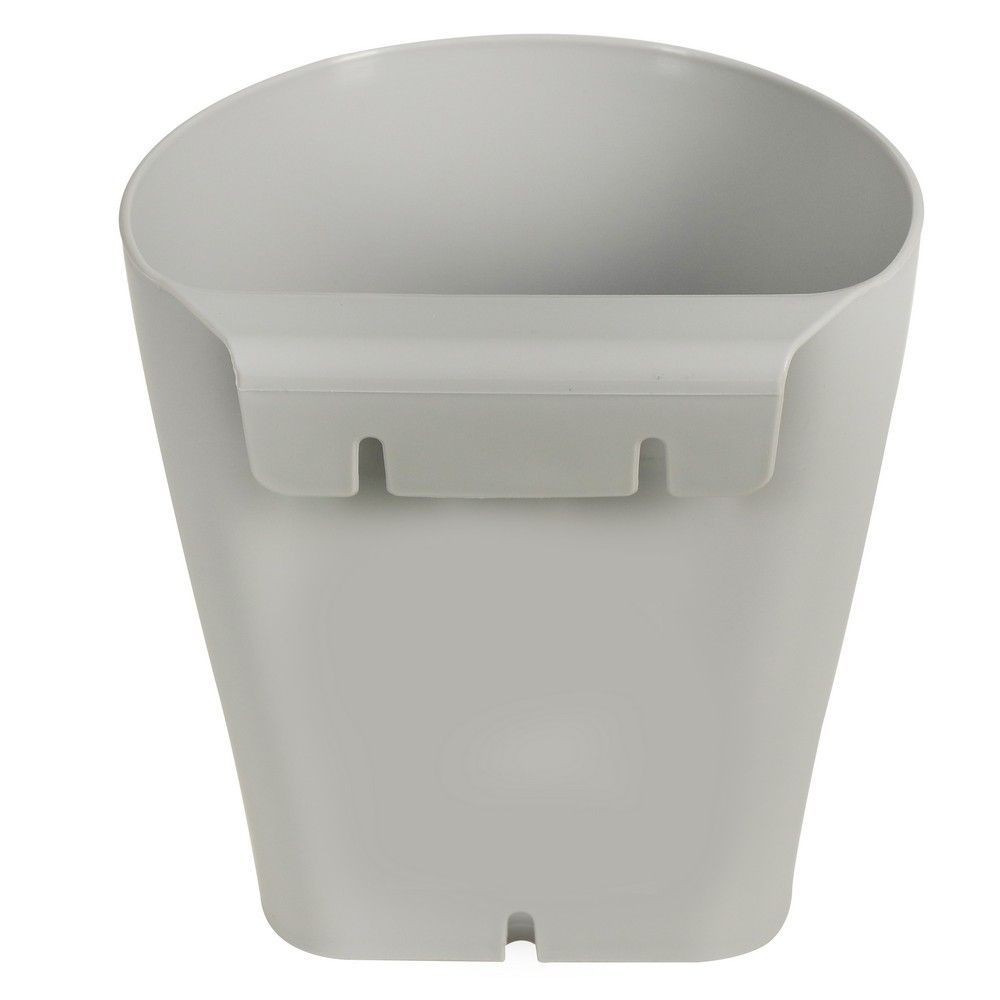 กระถางพลาสติก SPRING 13 ซม. สีเทา PLANT POT SPRING PE PLASTIC 13CM GREY