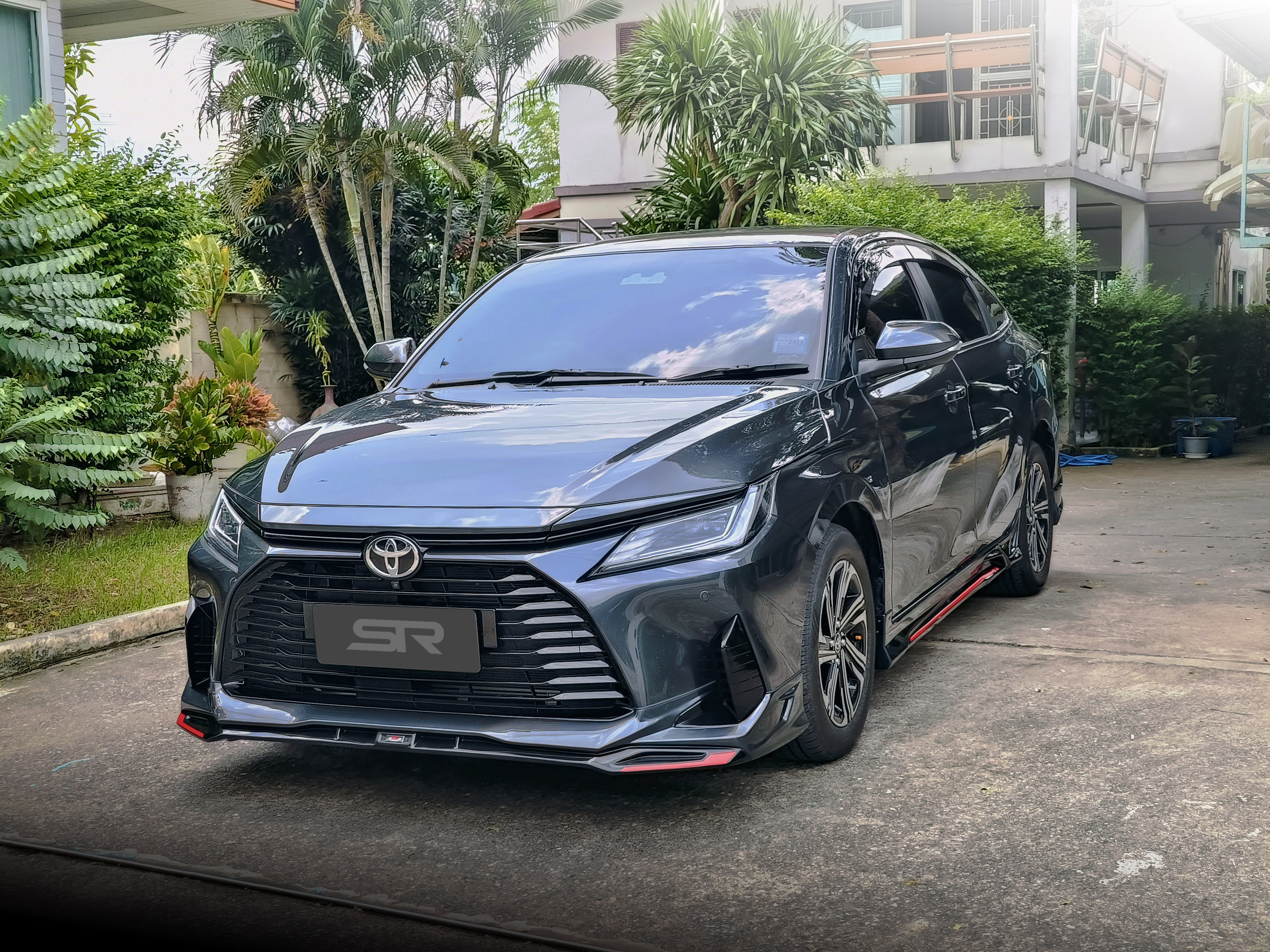 ชุดแต่งรถ-สเกิร์ต-สปอยเลอร์ Toyota New Yaris Ativ 2022 2023 2024