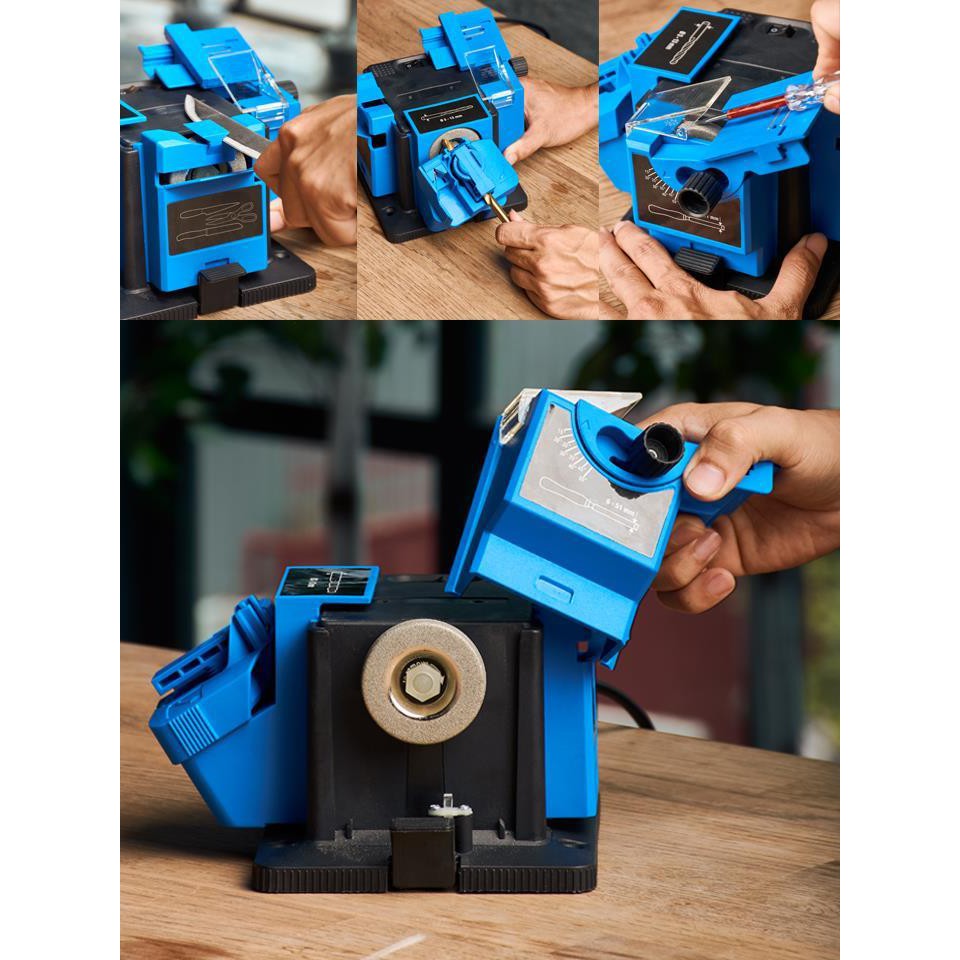!!สินค้าขายดี!! เครื่องลับคมอเนกประสงค์ เครื่องมือลับมีดทำครัว ที่ลีบมีด Multifunctional Sharpener