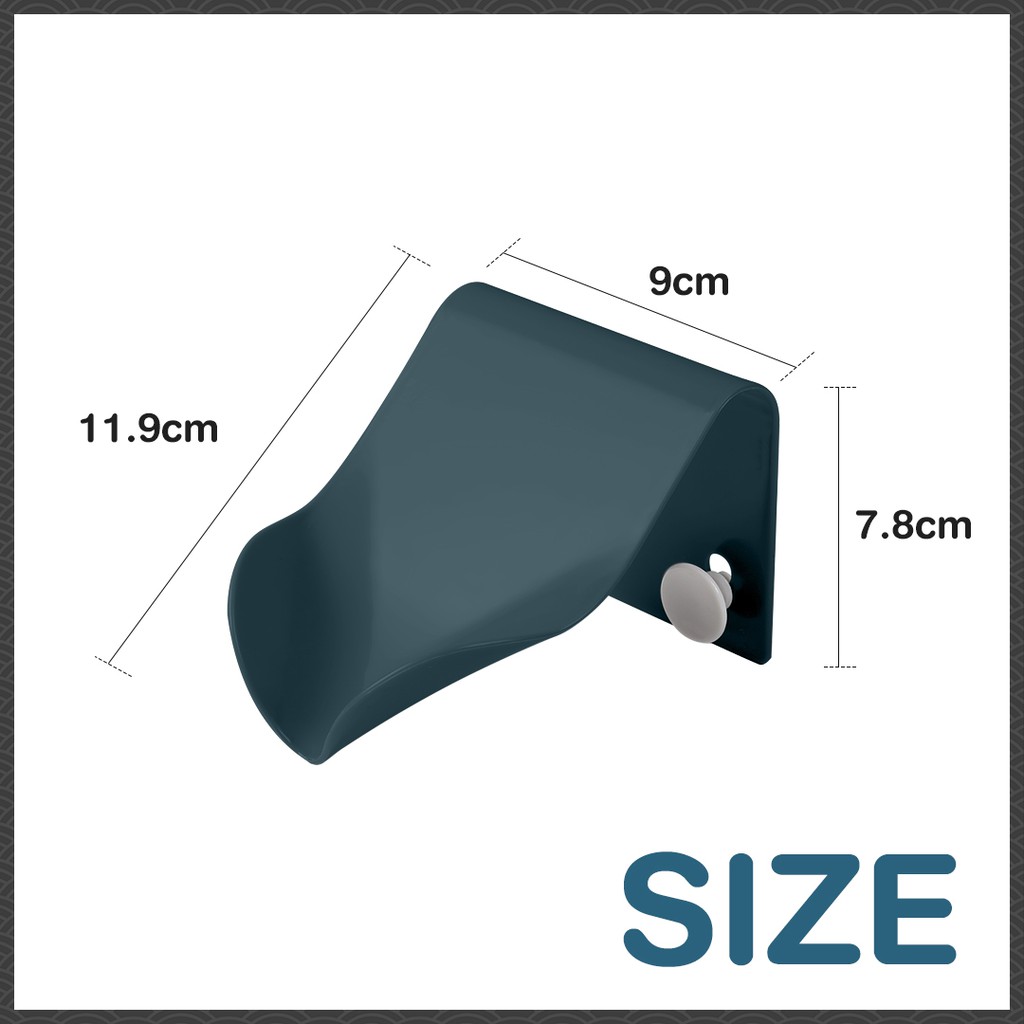 [ ที่วางสบู่สไลด์ ] ที่วางสบู่ 2in1 ติดผนังหรือวางตั้ง มีตะขอแขวนของ