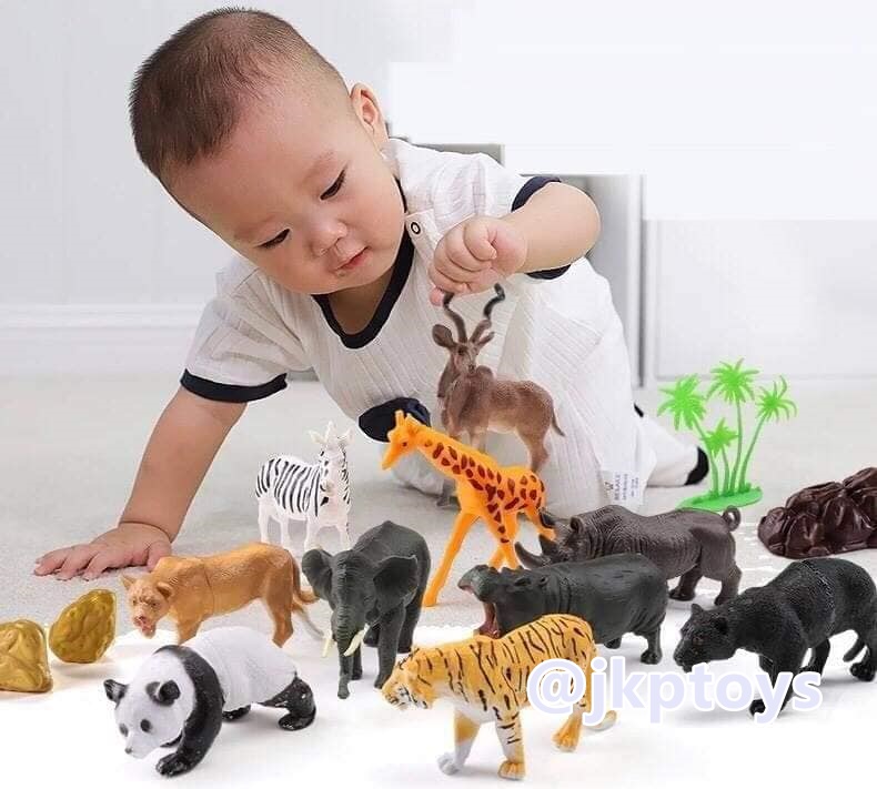 โมเดลสัตว์ ในกล่องฝาปิด