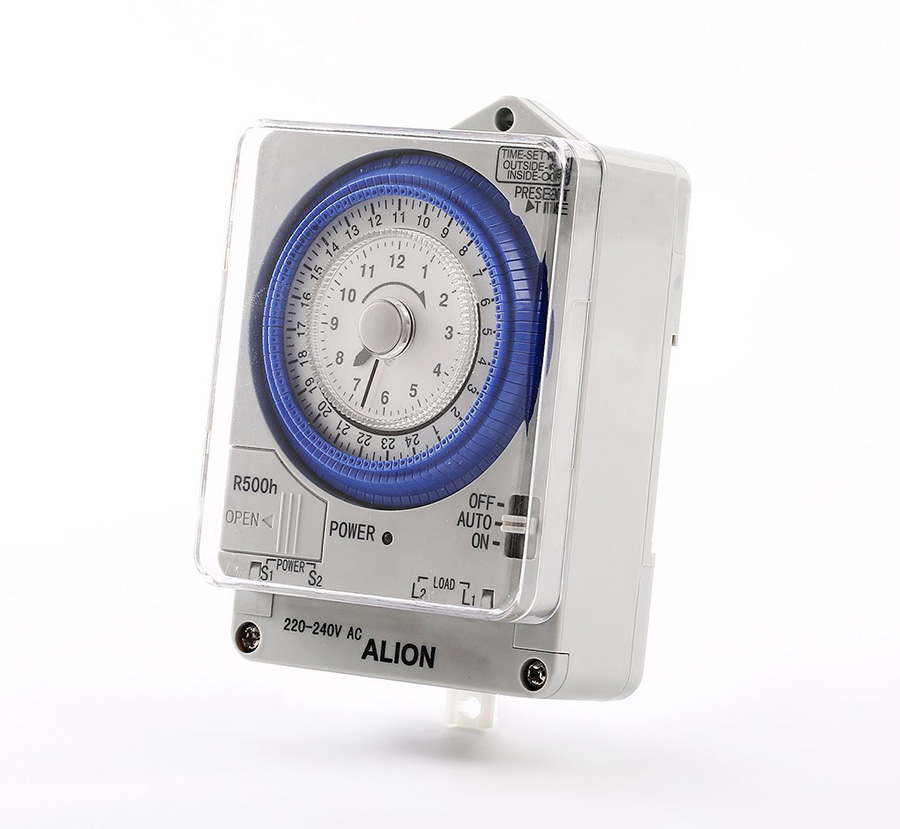 สวิทช์ตั้งเวลาชนิดเข็ม24ชม.96ครั้ง 20A 220V มีแบตชาร์จกันไฟดับ TBS388