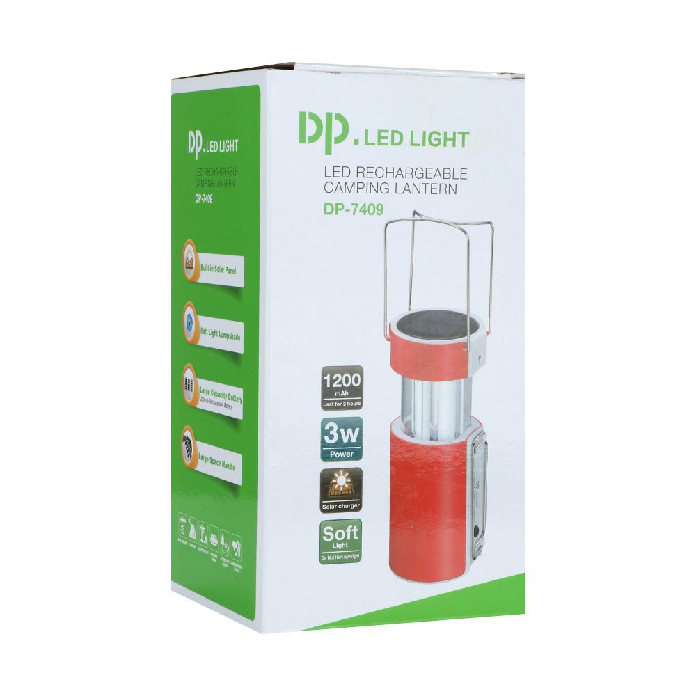 ไฟ LED CAMPING SOLAR DP-7409 3 วัตต์ น้ำเงิน อุปกรณ์ส่องสว่าง