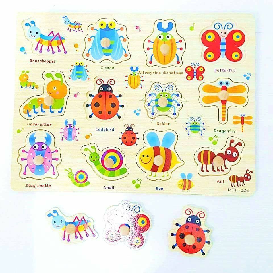 จิ๊กซอว์หมุดไม้ เซทสุดคุ้ม 8 เเผ่น