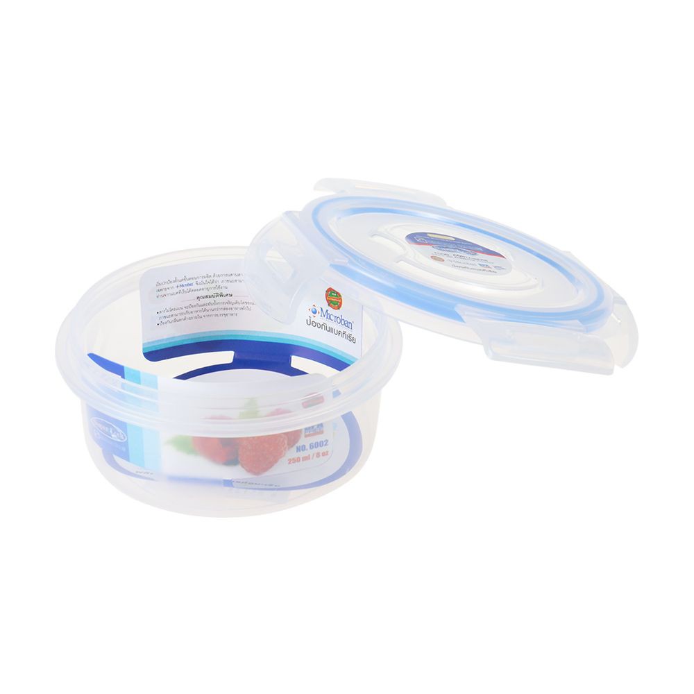 กล่องอาหารกลม 0.25 ลิตร SUPER ลิตรOCK 6002 FOOD CONTAINER SUPER LOCK 6002 0.25L ROUND