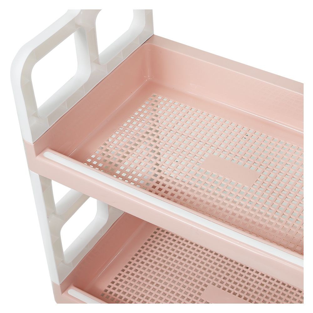 ชั้นวางอเนกประสงค์ 2 ชั้น+ชั้นลอย API ECO ชมพู KITCHEN RACK PLASTIC 2TIER+1TIER API ECO PINK