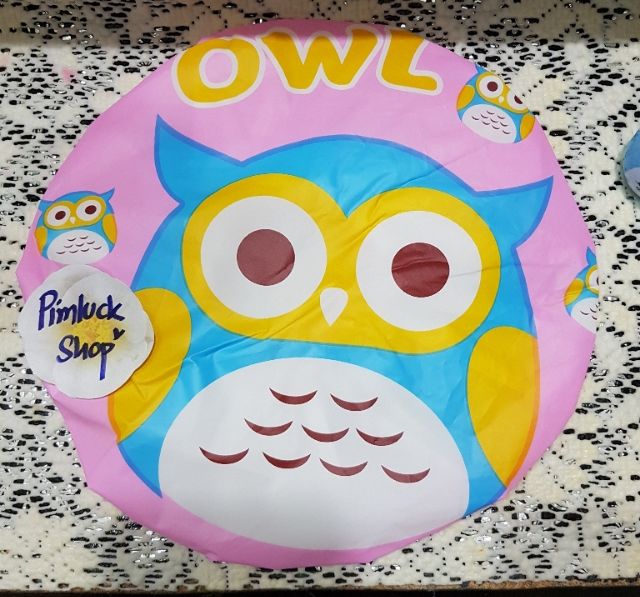 พร้อมส่ง หมวกคลุมผมอาบน้ำลายการ์ตูน