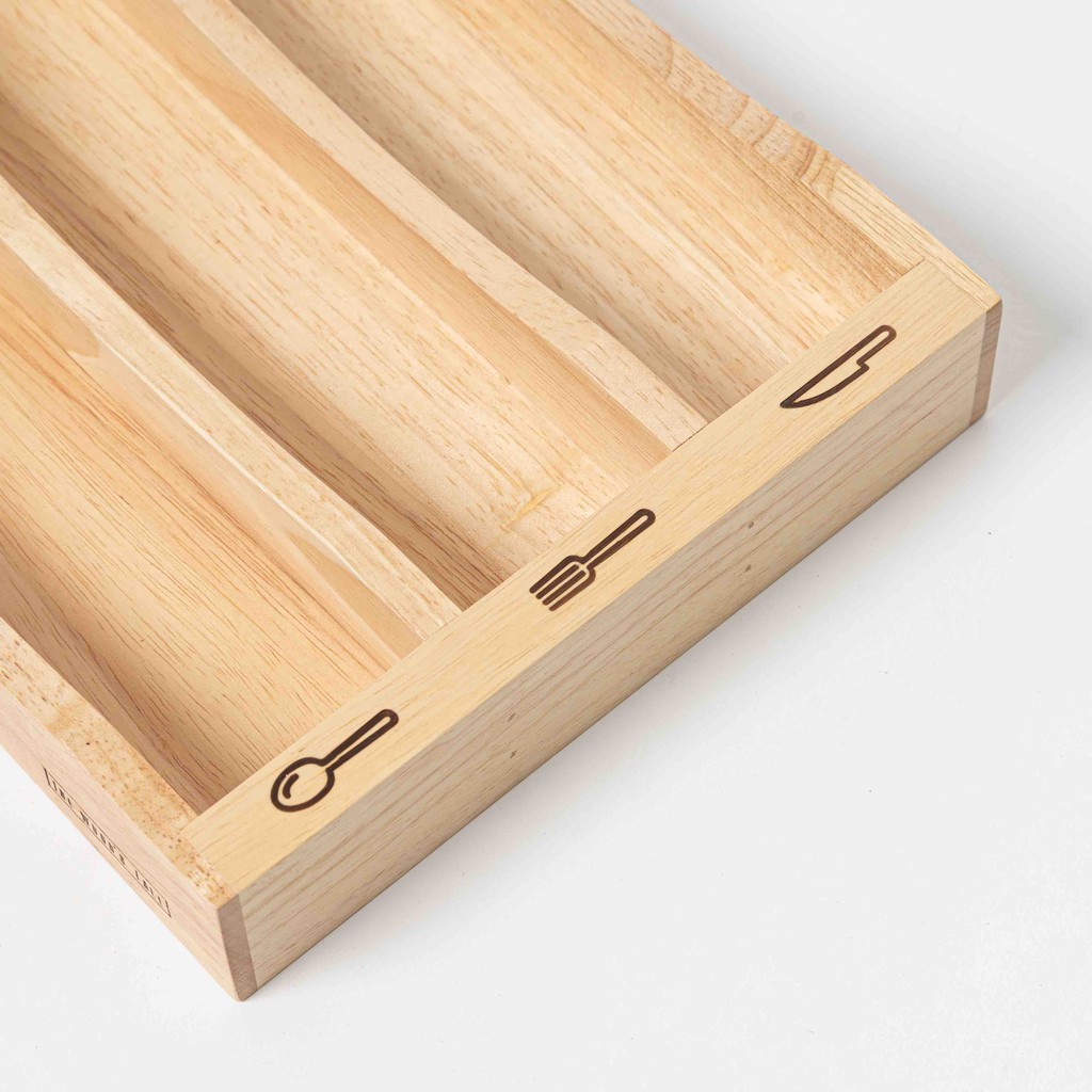The Wood's Tale ถาดช้อนส้อม ที่ใส่ช้อนส้อม CUTLERY TRAY จากไม้ธรรมชาติ