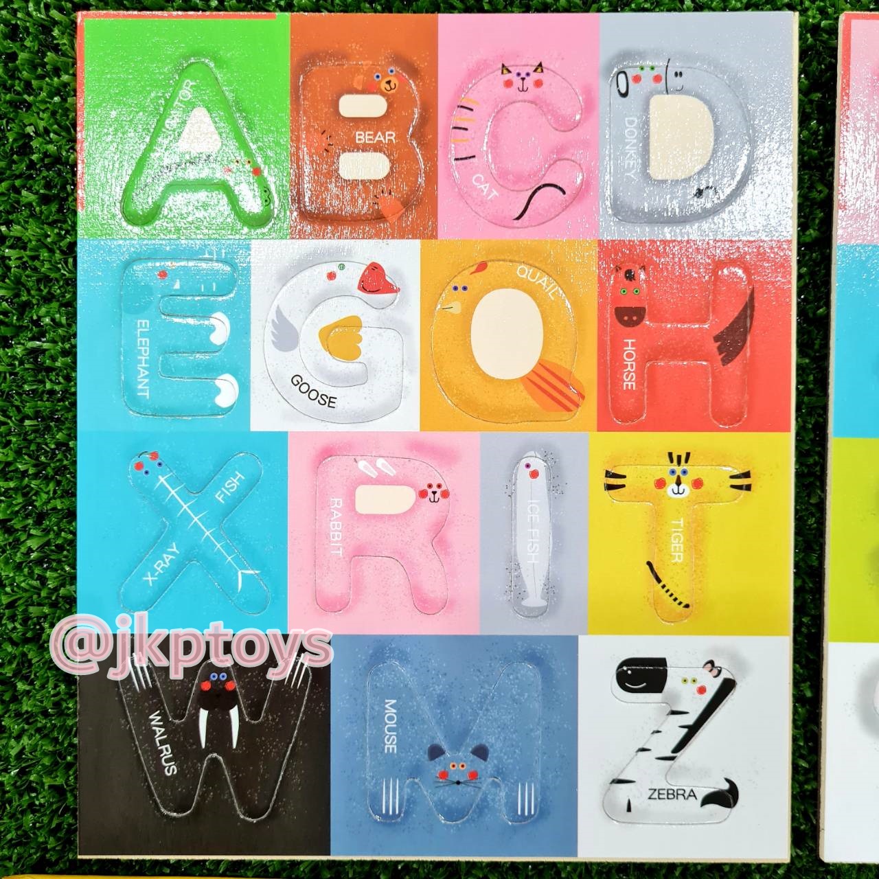 ของเล่นไม้เสริมพัฒนา หนังสือหัดเขียนเเละตัวเเม่เหล็ก เรียนรู้ ABC