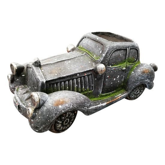 FONTE รูปปั้นรถคุณปู่แต่งสวน รุ่น GB7-181112-16D ขนาด 40 x 22.2 x 17.5 ซม. สีเทา รูปปั้นแต่งสวนสวย มองแล้วสบายตา น่าชม