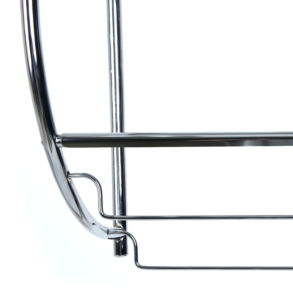 ชั้นแขวนติดผนัง 2 ชั้น MOYA 12010C สีโครม อุปกรณ์ภายในห้องน้ำ