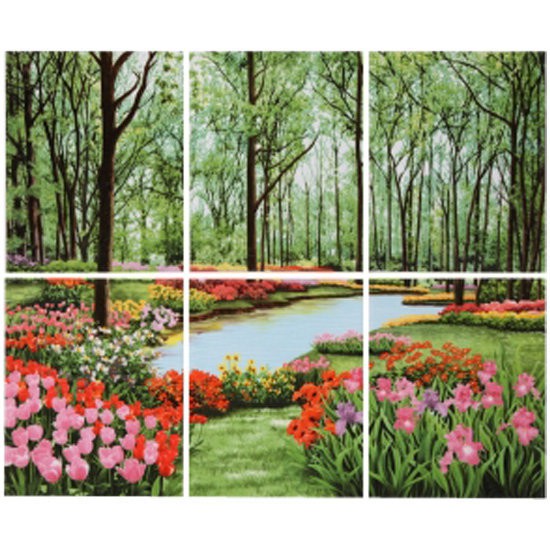 กระเบื้องผนังภาพชุด 8X10 นิ้ว ฟลอร่ากาเด้นท์ AWALL TILE SET ARTE FLORA GARDEN 8X10CM A