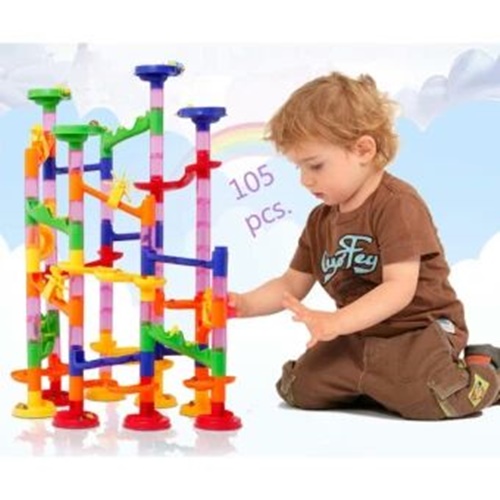 MARBLE RUN รางลูกแก้วหรรษา แบบประกอบเองตามจินตนาการ รุ่น105 pcs.