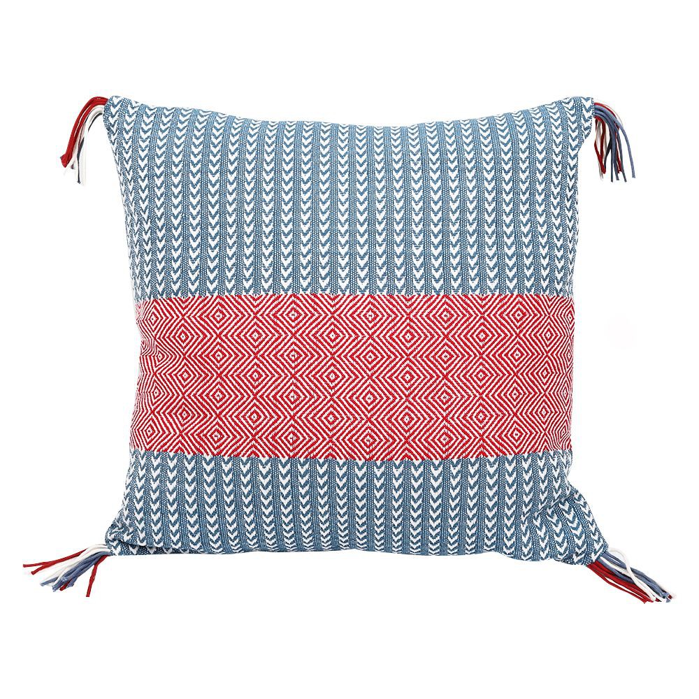 หมอนอิง HOME LIVING STYLE HOLM 18X18 นิ้ว สีฟ้า หมอนหนุนและหมอนข้าง