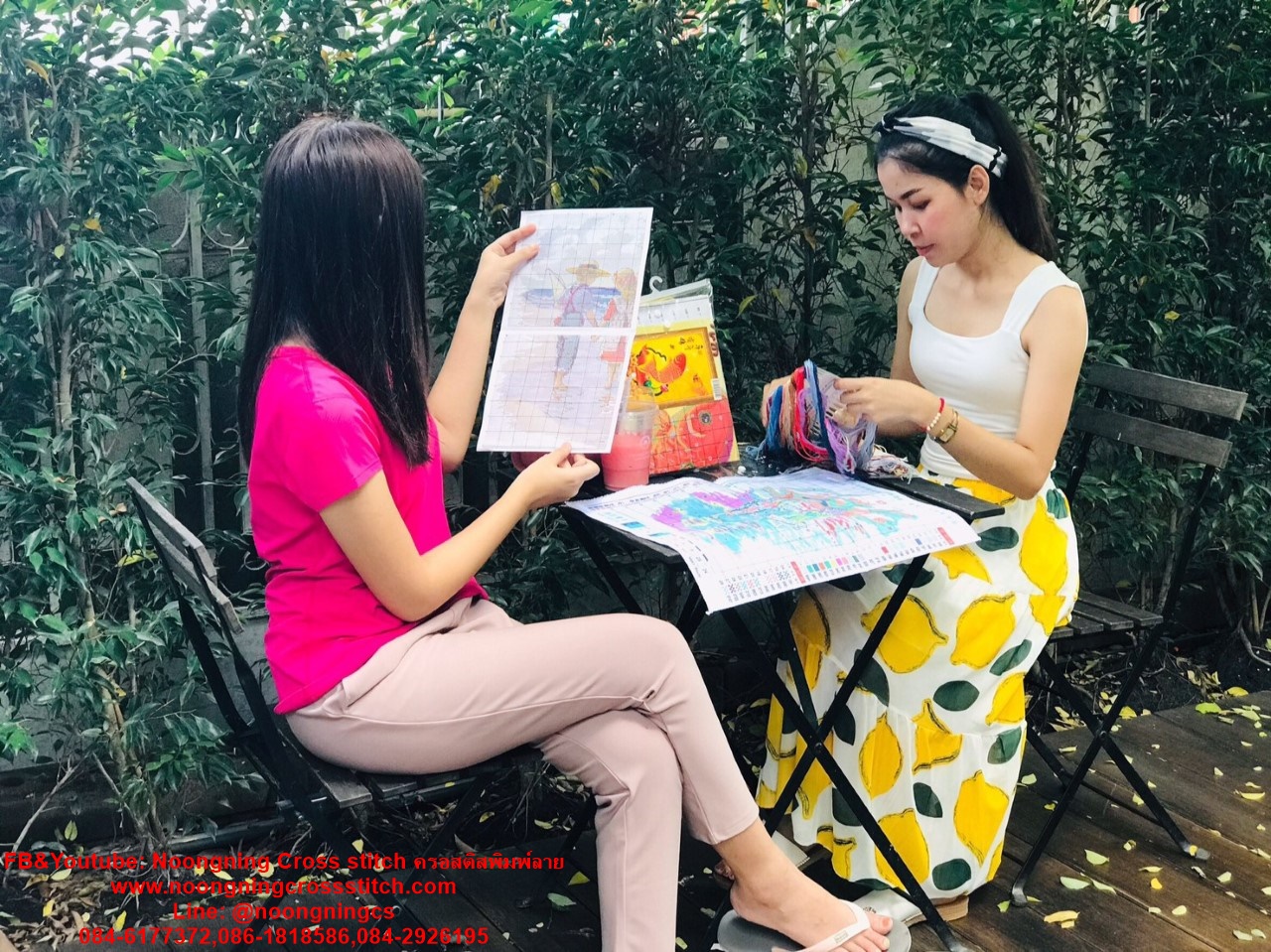 พระสังกัจจายจ์ ชุดปักครอสติส พิมพ์ลาย ครอสติสจีน งานฝีมือทำที่บ้าน DIY