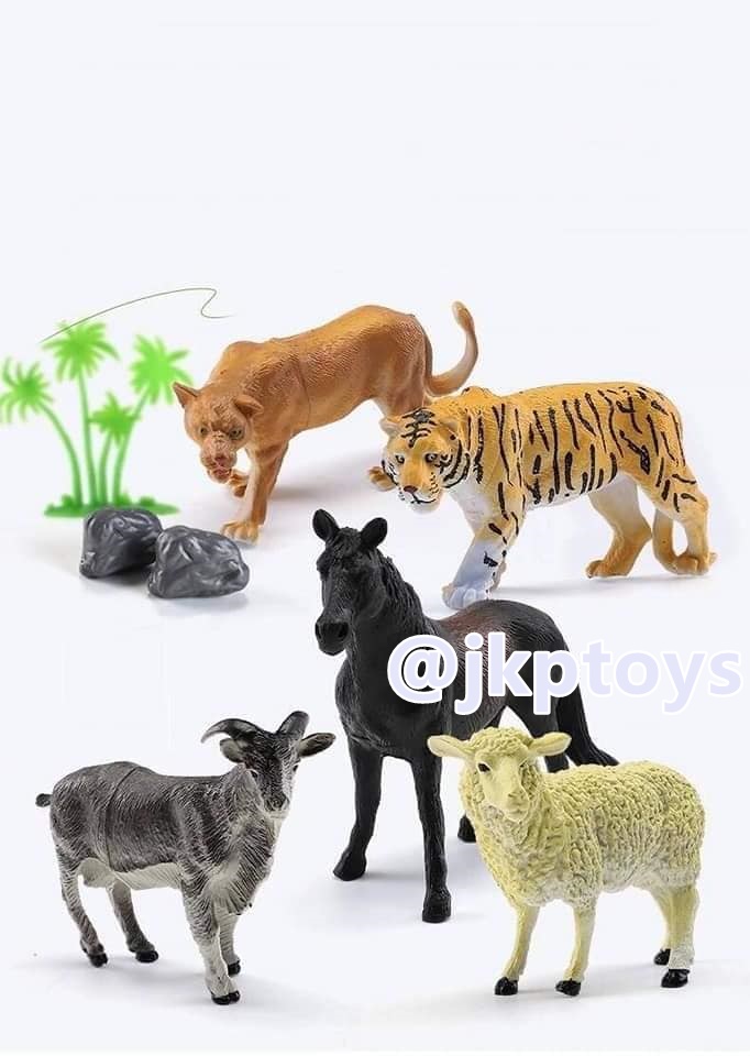 โมเดลสัตว์ ในกล่องฝาปิด