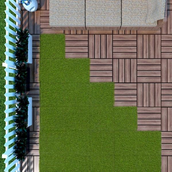 #1920 แผ่นไม้ปูพื้นตกแต่งสวน หญ้าเทียมปูพื้นตกแต่งสวน อุปกรณ์จัดสวน