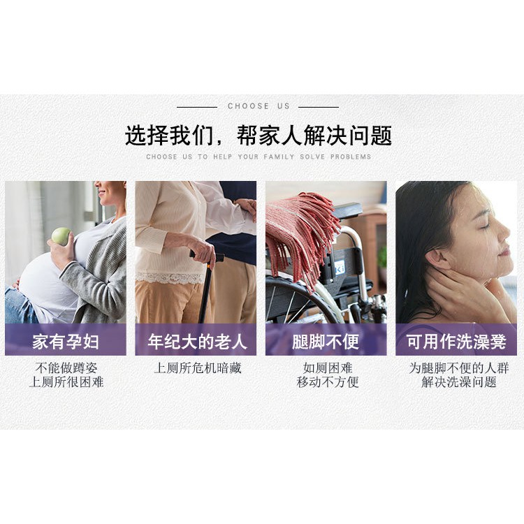 เก้าอี้นั่งถ่าย เก้าอี้ห้องน้ำ เก้าอี้อาบน้ำ เก้าอี้นั่งขับถ่าย แบบพับได้ เก้าอี้นั่งขับถ่ายสำหรับผู้สูงอายุ