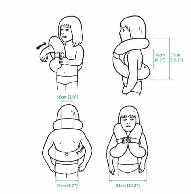 ห่วงยางคล้องคอหัดว่ายน้ำ สำหรับเด็ก3-6ปีและผู้ใหญ่