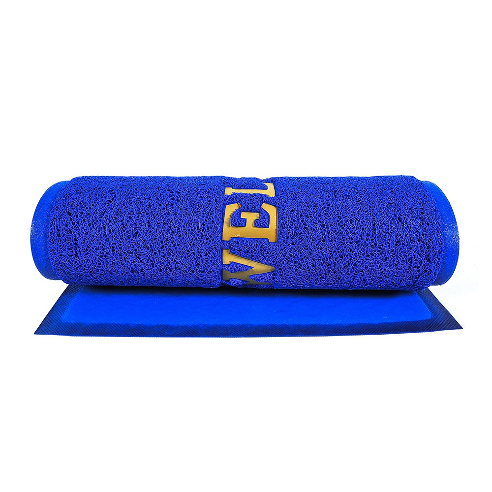 พรมปูพื้น พรมเช็ดเท้า พรมปูพื้น พรมภายนอก พรมดักฝุ่น WELCOME 50X70 น้ำเงิน HLS