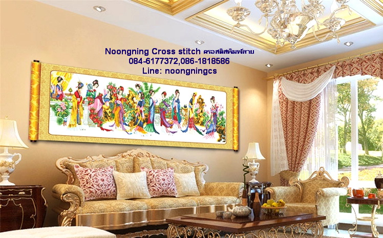 3Girl ชุดปักครอสติช พิมพ์ลาย ครอสติสจีน งานฝีมือ DIY