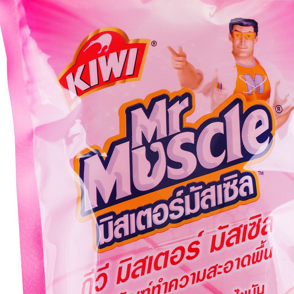 น้ำยาถูพื้น KIWI MR.MUSCLE สวีทฟลอรัล 800 มล. DAILY CLEANER TILE 800ML KIWI MR.MUSCLE SWEET FLORAL