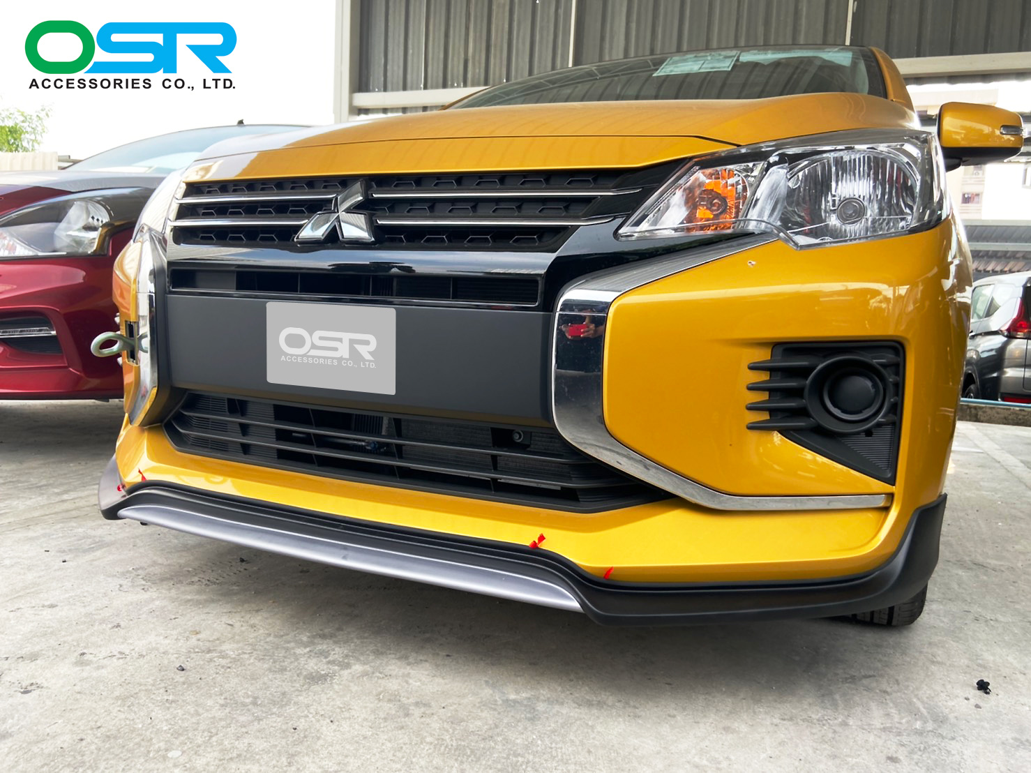 ชุดแต่งรถ สเกิร์ต-สปอยเลอร์ New Mitsubishi Mirage 2020 ทรง SR-Limited By OSR