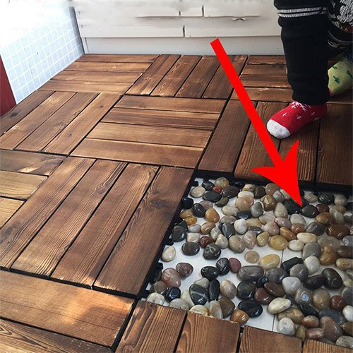 🌱NEW🌱แผ่นไม้ตกแต่งสวน แผ่นปูพื้น YF-1445