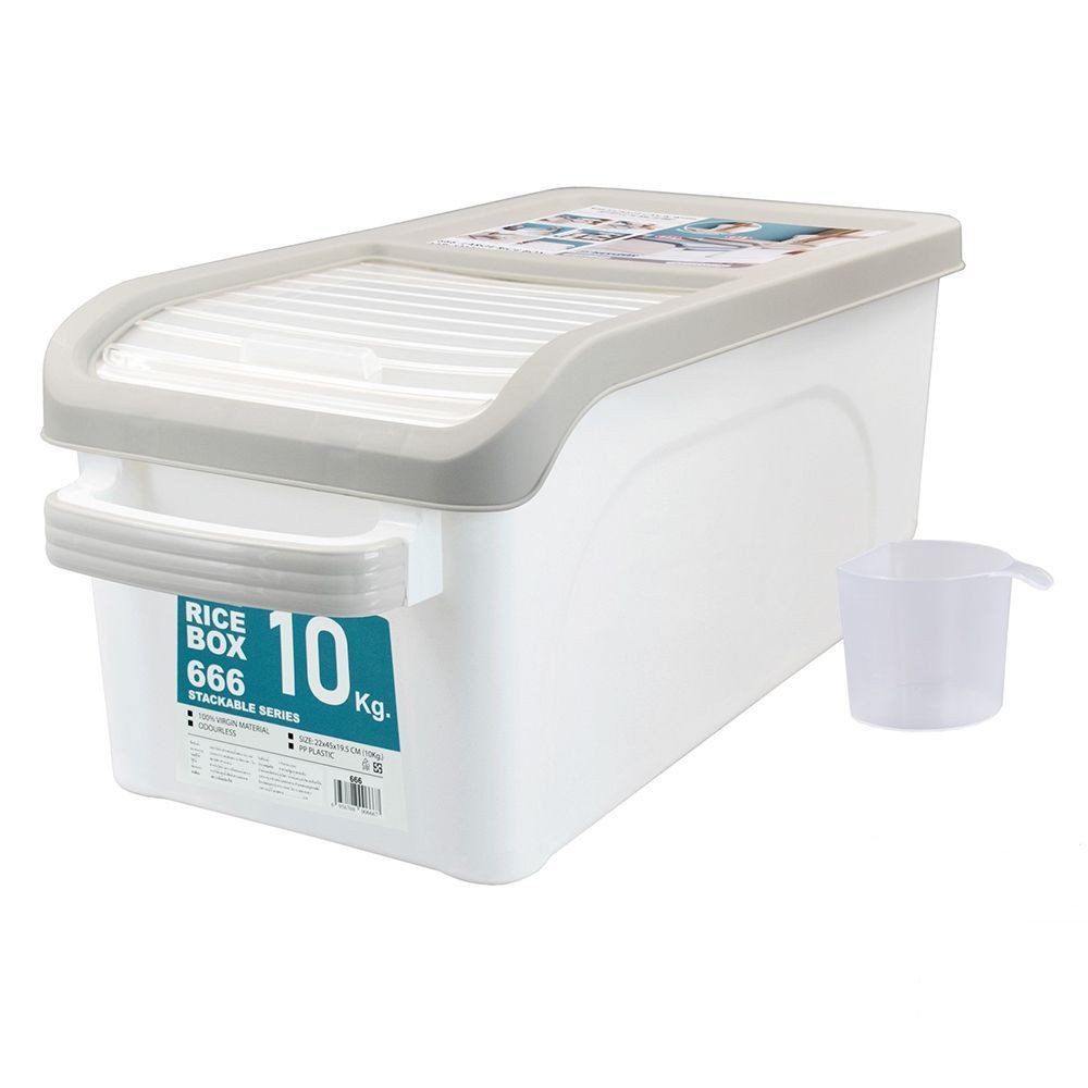 ถังข้าวสารพลาสติกอเนกสงค์ KECH 15 กก. RICE BIN PLASTIC MEASURING 15kg KECH 668