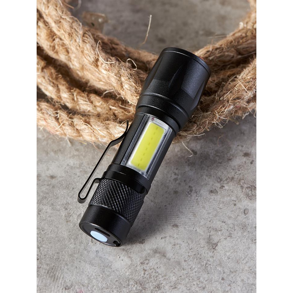 !!สินค้าขายดี!! ไฟฉาย LED ชาร์จได้ ไฟฉาย 3 โหมดแบบพกพา Portable LED Flashlight