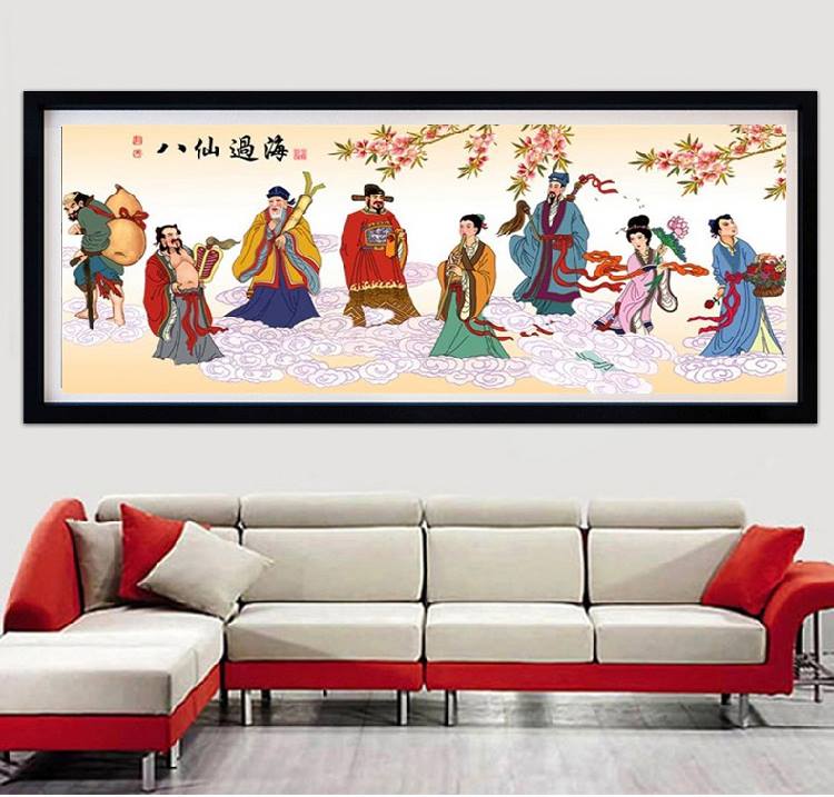 ชาวบ้านคนจีน ครอสติสคริสตัล Diamond painting โมเสก ภาพติดเพชร งานฝีมือ DIY
